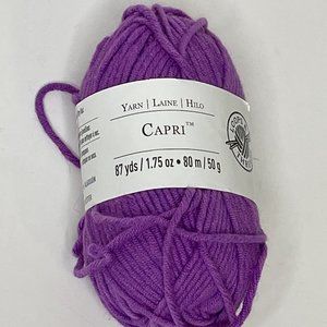 Capri Yarn Skein Violet Purple 87 Yds Lot#7021 Medium 4 Arts Crafts